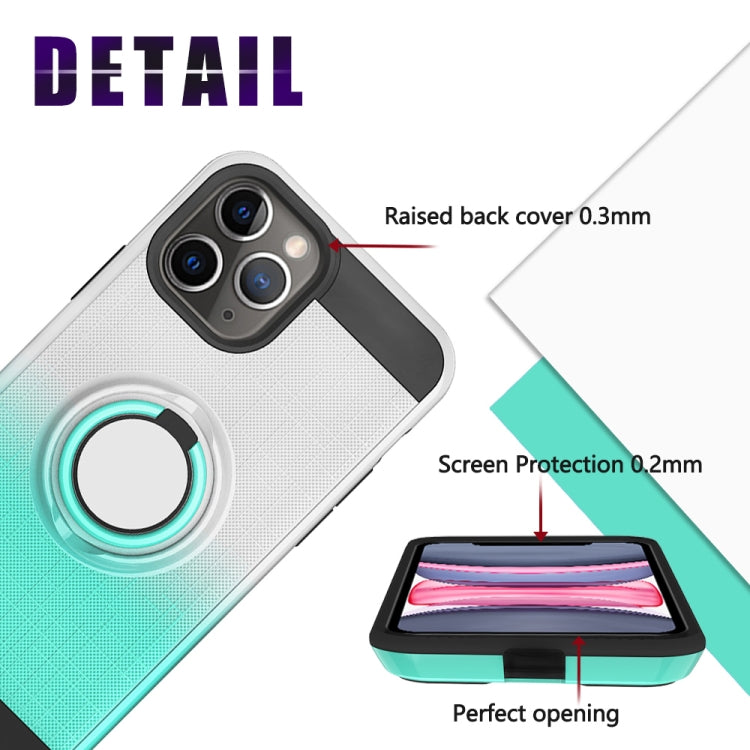 For iPhone 11 Pro Max 2 In 1 PC + TPU Protective Case with 360 Degrees Rotate Ring Holder