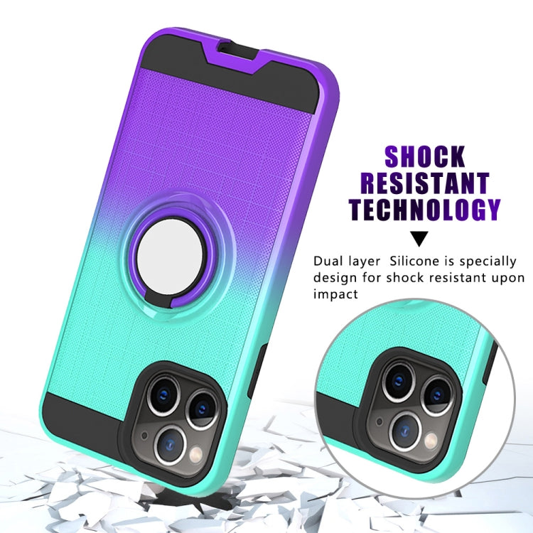For iPhone 11 Pro Max 2 In 1 PC + TPU Protective Case with 360 Degrees Rotate Ring Holder
