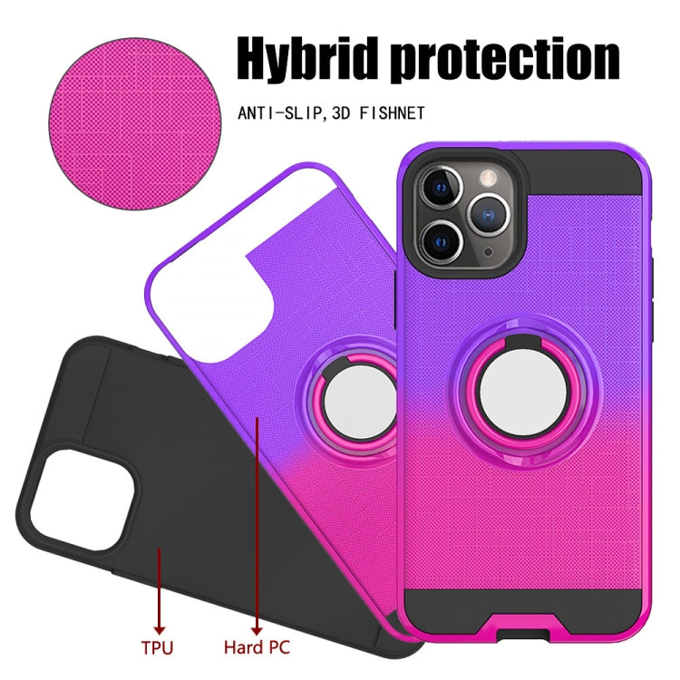 For iPhone 11 Pro Max 2 In 1 PC + TPU Protective Case with 360 Degrees Rotate Ring Holder