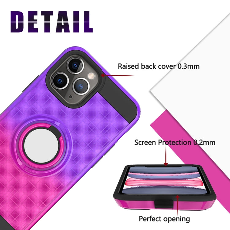 For iPhone 11 Pro Max 2 In 1 PC + TPU Protective Case with 360 Degrees Rotate Ring Holder