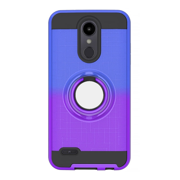 For LG Aristo 2 2 In 1 PC + TPU Protective Case with 360 Degrees Rotate Ring Holder