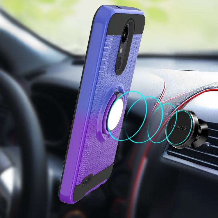 For LG Aristo 2 2 In 1 PC + TPU Protective Case with 360 Degrees Rotate Ring Holder