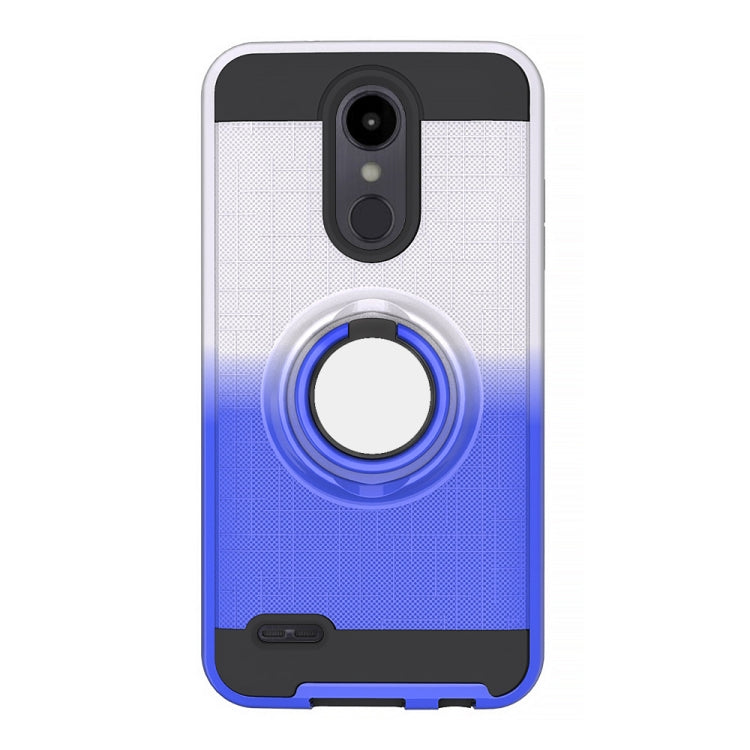 For LG Aristo 2 2 In 1 PC + TPU Protective Case with 360 Degrees Rotate Ring Holder