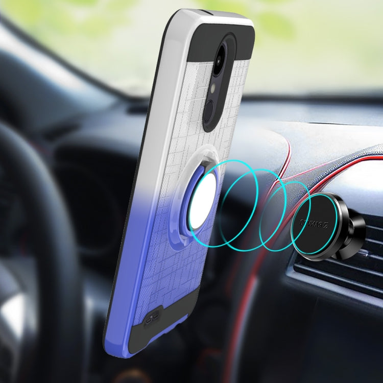 For LG Aristo 2 2 In 1 PC + TPU Protective Case with 360 Degrees Rotate Ring Holder