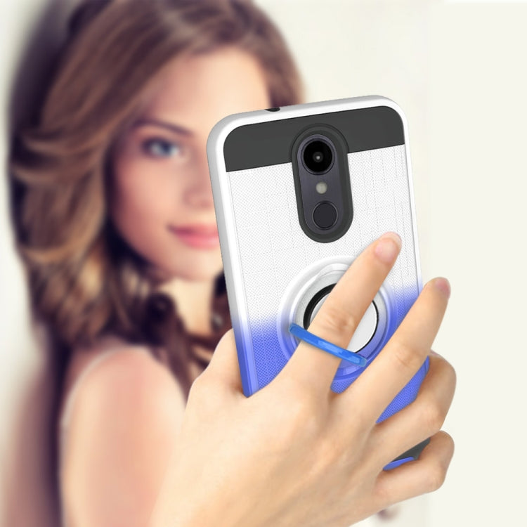 For LG Aristo 2 2 In 1 PC + TPU Protective Case with 360 Degrees Rotate Ring Holder