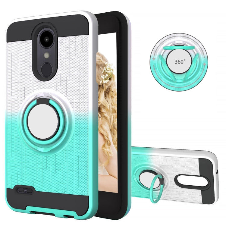 For LG Aristo 2 2 In 1 PC + TPU Protective Case with 360 Degrees Rotate Ring Holder