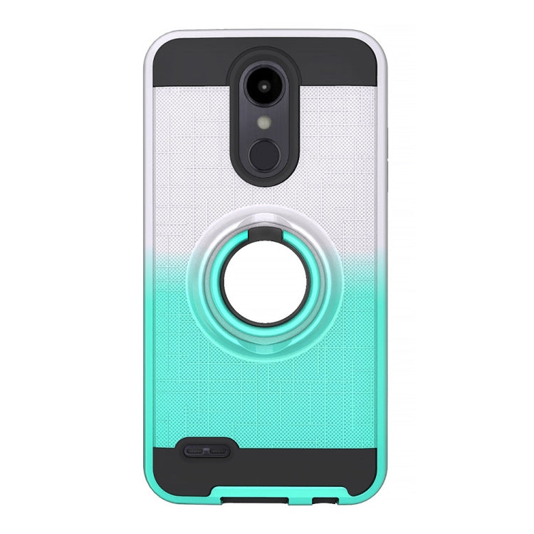 For LG Aristo 2 2 In 1 PC + TPU Protective Case with 360 Degrees Rotate Ring Holder