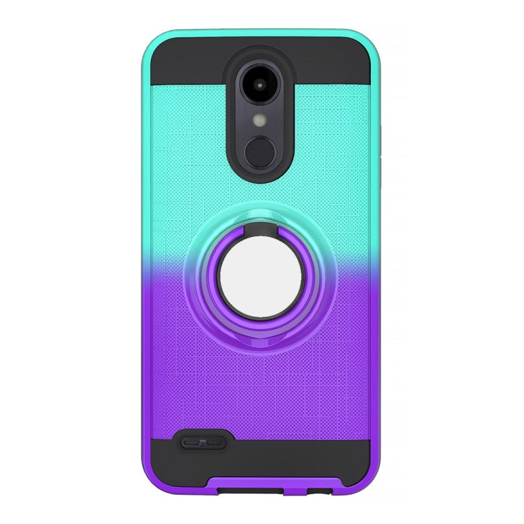 For LG Aristo 2 2 In 1 PC + TPU Protective Case with 360 Degrees Rotate Ring Holder
