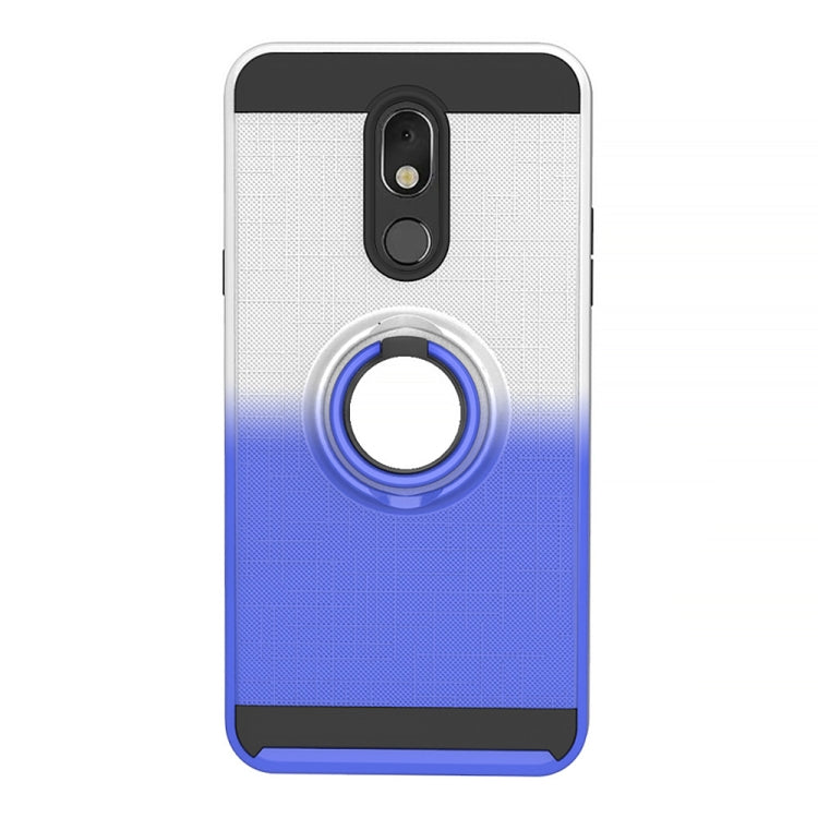 For LG Stylo 5 2 In 1 PC + TPU Protective Case with 360 Degrees Rotate Ring Holder