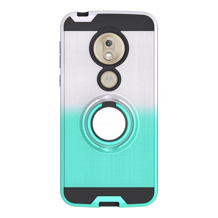For Motorola G7 Play 2 In 1 PC + TPU Protective Case with 360 Degrees Rotate Ring Holder