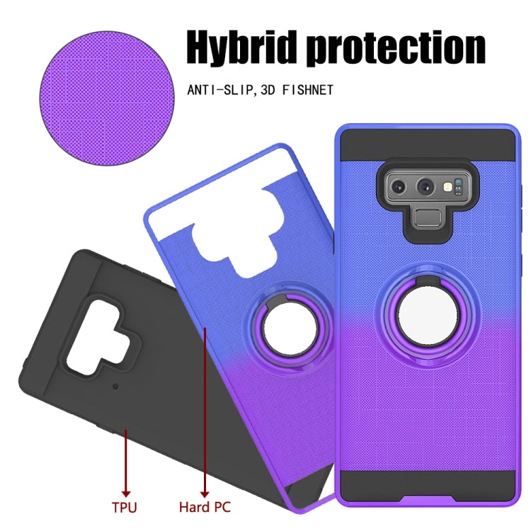 For Galaxy Note 9 2 In 1 PC + TPU Protective Case with 360 Degrees Rotate Ring Holder
