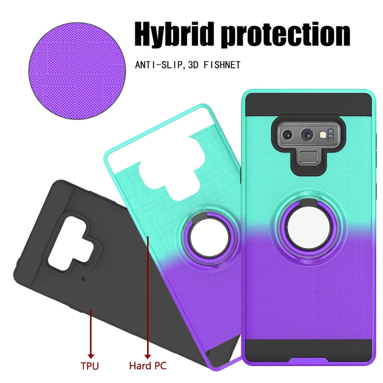 For Galaxy Note 9 2 In 1 PC + TPU Protective Case with 360 Degrees Rotate Ring Holder