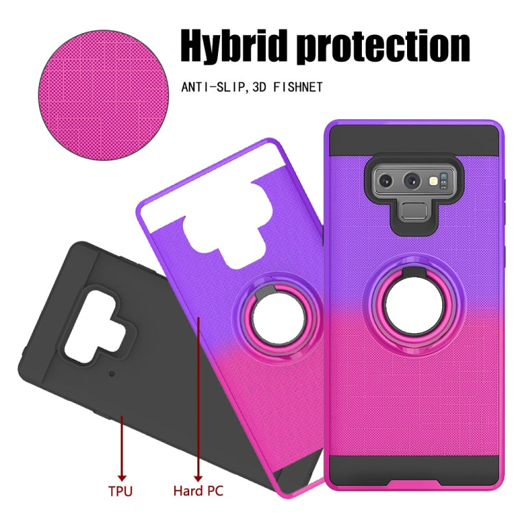For Galaxy Note 9 2 In 1 PC + TPU Protective Case with 360 Degrees Rotate Ring Holder