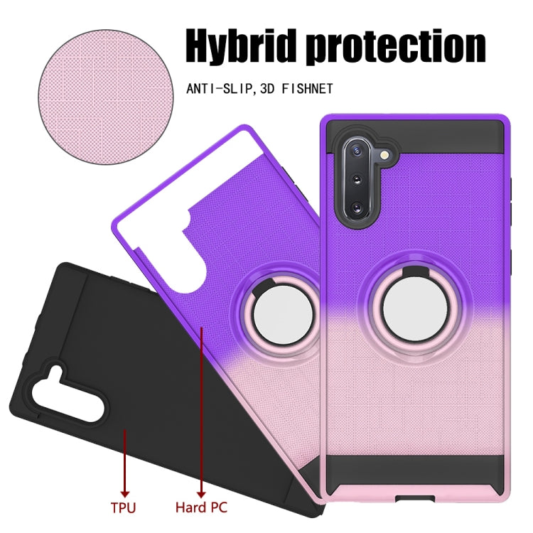 For Galaxy Note 10 2 In 1 PC + TPU Protective Case with 360 Degrees Rotate Ring Holder