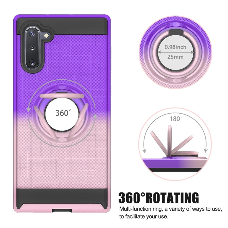 For Galaxy Note 10 2 In 1 PC + TPU Protective Case with 360 Degrees Rotate Ring Holder
