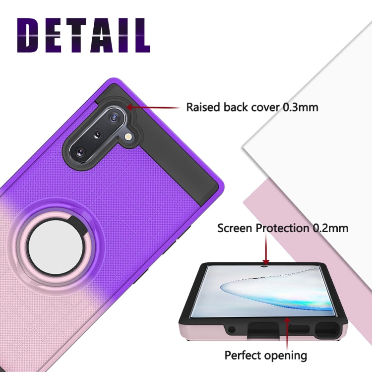 For Galaxy Note 10 2 In 1 PC + TPU Protective Case with 360 Degrees Rotate Ring Holder