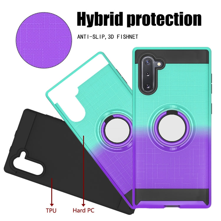 For Galaxy Note 10 2 In 1 PC + TPU Protective Case with 360 Degrees Rotate Ring Holder