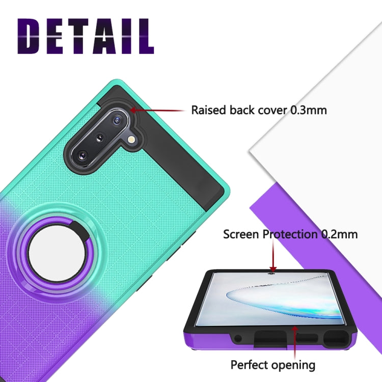 For Galaxy Note 10 2 In 1 PC + TPU Protective Case with 360 Degrees Rotate Ring Holder