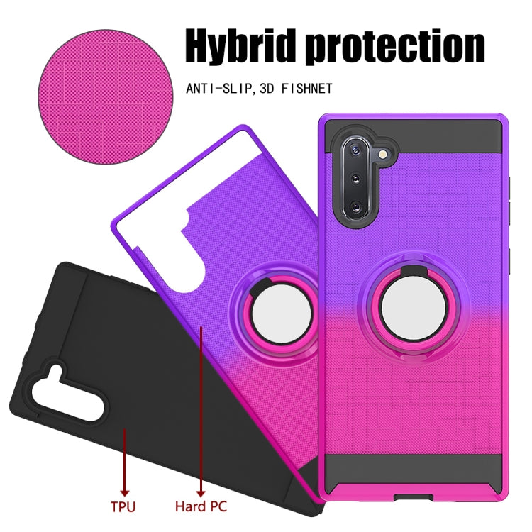 For Galaxy Note 10 2 In 1 PC + TPU Protective Case with 360 Degrees Rotate Ring Holder