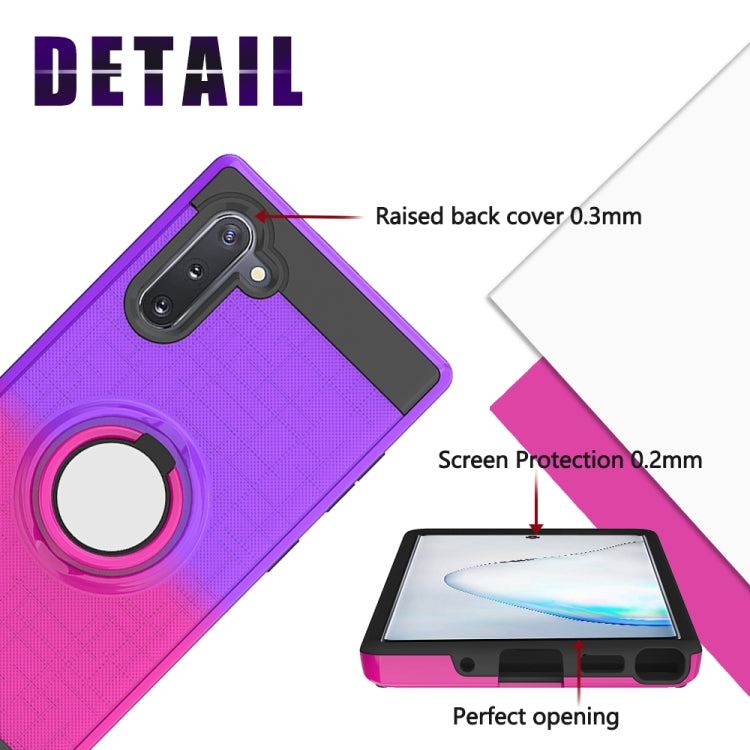 For Galaxy Note 10 2 In 1 PC + TPU Protective Case with 360 Degrees Rotate Ring Holder