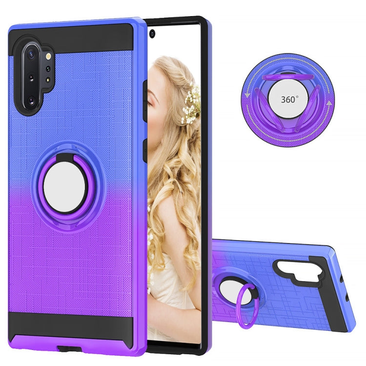 For Galaxy Note 10+ 2 In 1 PC + TPU Protective Case with 360 Degrees Rotate Ring Holder