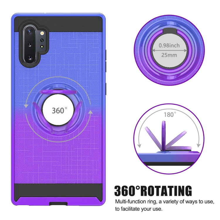 For Galaxy Note 10+ 2 In 1 PC + TPU Protective Case with 360 Degrees Rotate Ring Holder