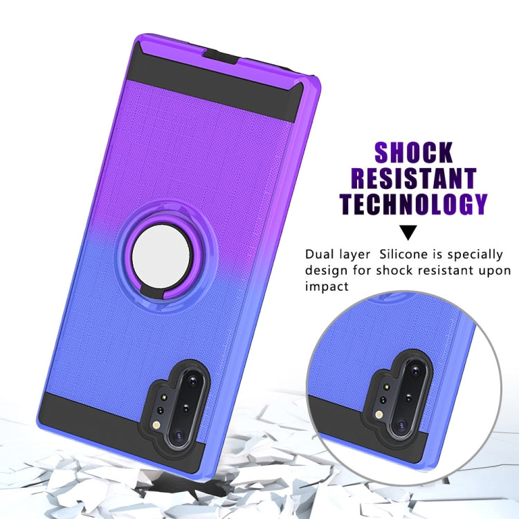 For Galaxy Note 10+ 2 In 1 PC + TPU Protective Case with 360 Degrees Rotate Ring Holder