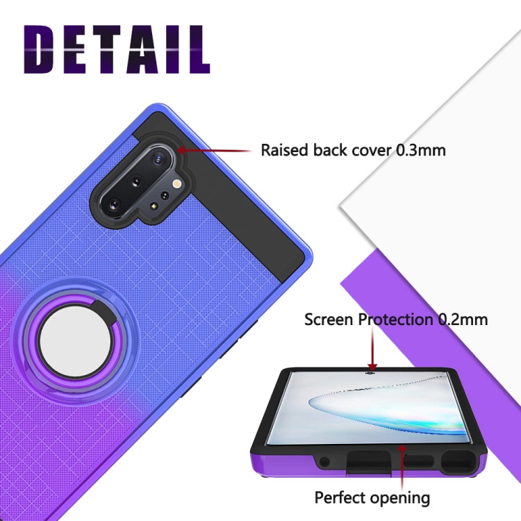 For Galaxy Note 10+ 2 In 1 PC + TPU Protective Case with 360 Degrees Rotate Ring Holder