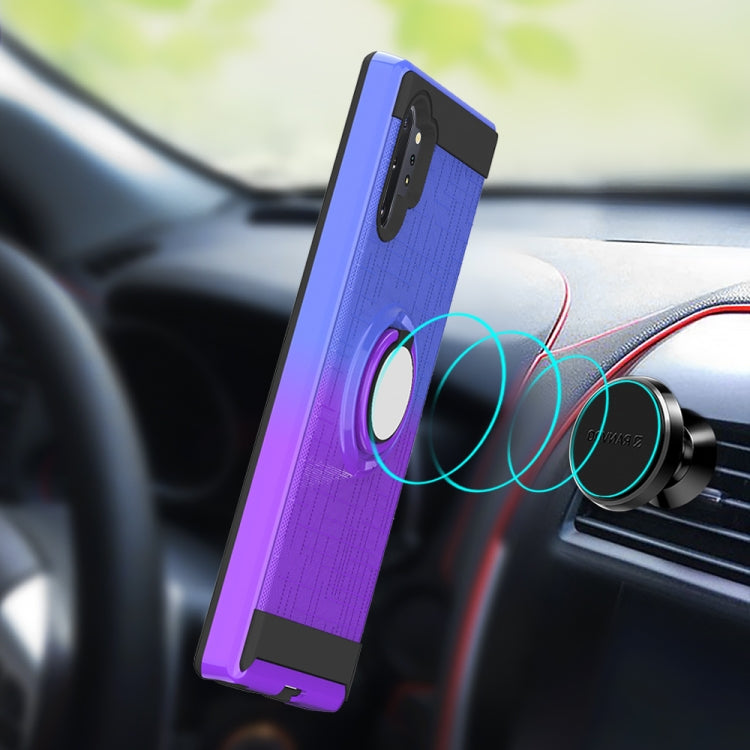 For Galaxy Note 10+ 2 In 1 PC + TPU Protective Case with 360 Degrees Rotate Ring Holder