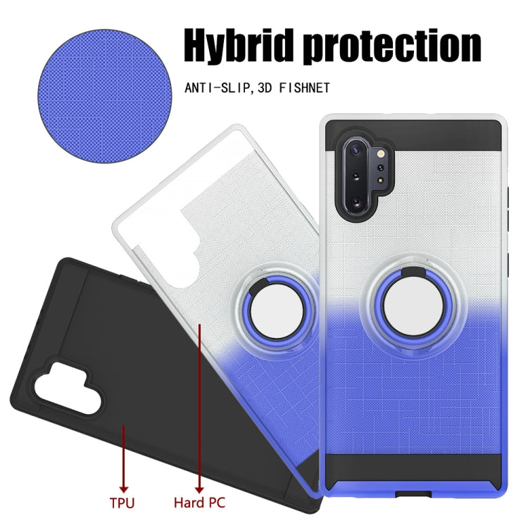 For Galaxy Note 10+ 2 In 1 PC + TPU Protective Case with 360 Degrees Rotate Ring Holder