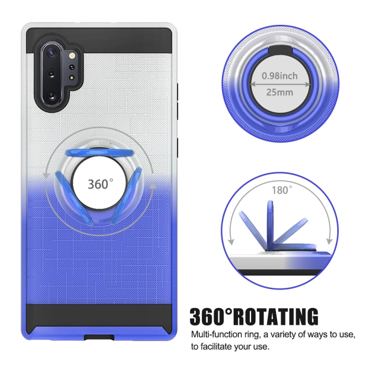 For Galaxy Note 10+ 2 In 1 PC + TPU Protective Case with 360 Degrees Rotate Ring Holder