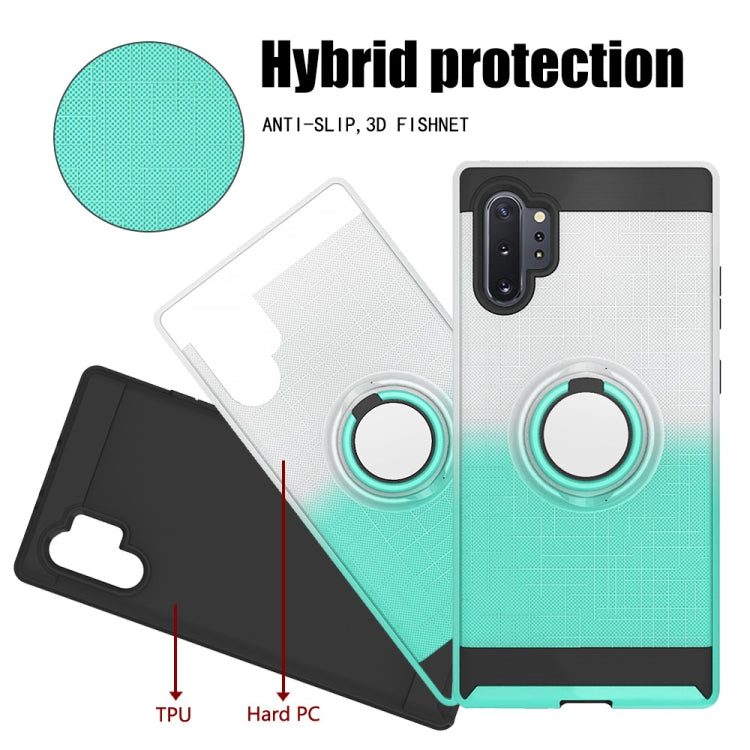 For Galaxy Note 10+ 2 In 1 PC + TPU Protective Case with 360 Degrees Rotate Ring Holder