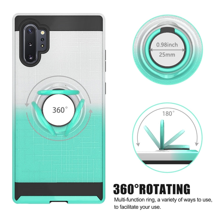 For Galaxy Note 10+ 2 In 1 PC + TPU Protective Case with 360 Degrees Rotate Ring Holder