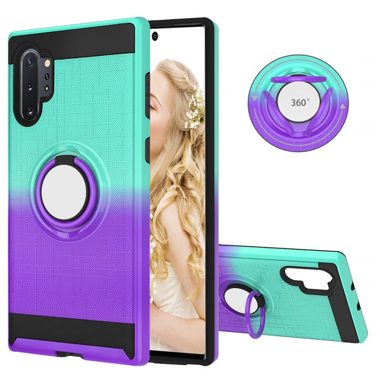 For Galaxy Note 10+ 2 In 1 PC + TPU Protective Case with 360 Degrees Rotate Ring Holder