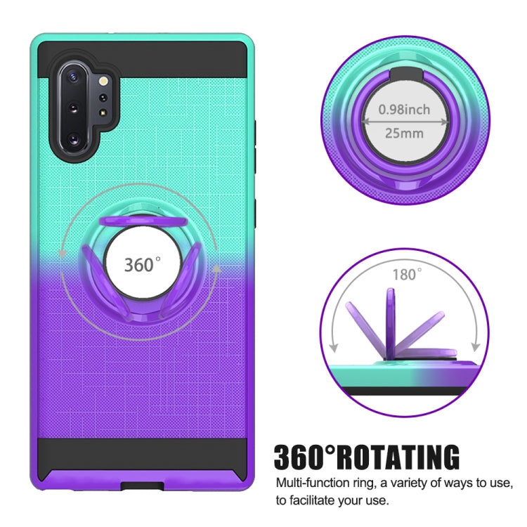 For Galaxy Note 10+ 2 In 1 PC + TPU Protective Case with 360 Degrees Rotate Ring Holder
