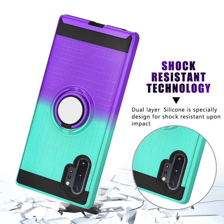 For Galaxy Note 10+ 2 In 1 PC + TPU Protective Case with 360 Degrees Rotate Ring Holder