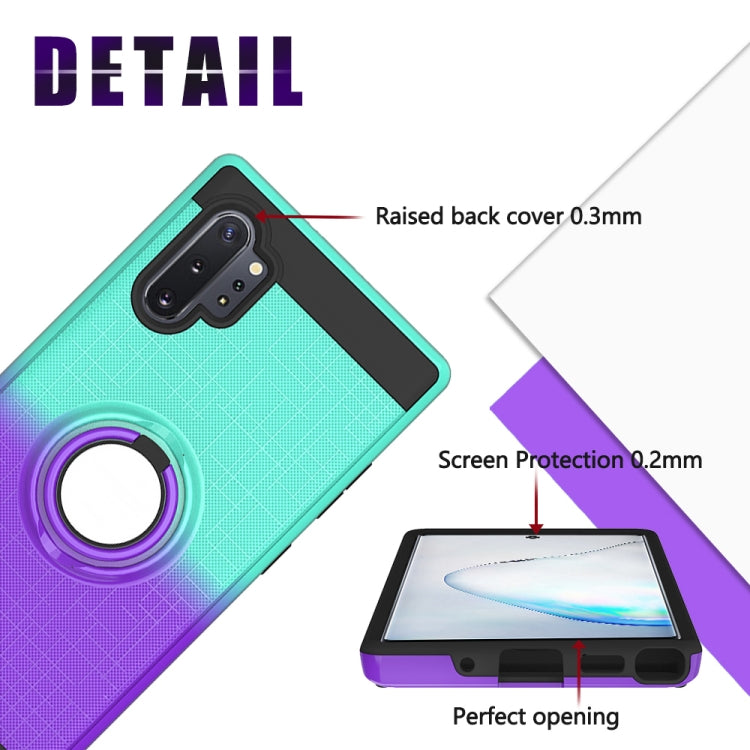 For Galaxy Note 10+ 2 In 1 PC + TPU Protective Case with 360 Degrees Rotate Ring Holder