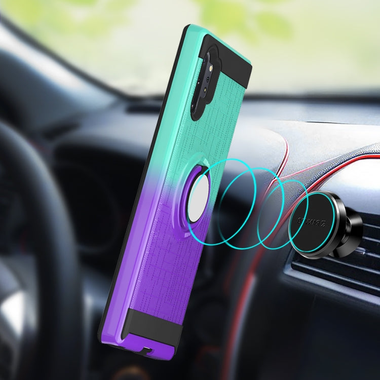 For Galaxy Note 10+ 2 In 1 PC + TPU Protective Case with 360 Degrees Rotate Ring Holder
