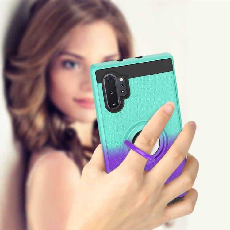 For Galaxy Note 10+ 2 In 1 PC + TPU Protective Case with 360 Degrees Rotate Ring Holder