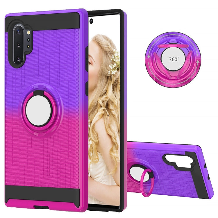 For Galaxy Note 10+ 2 In 1 PC + TPU Protective Case with 360 Degrees Rotate Ring Holder