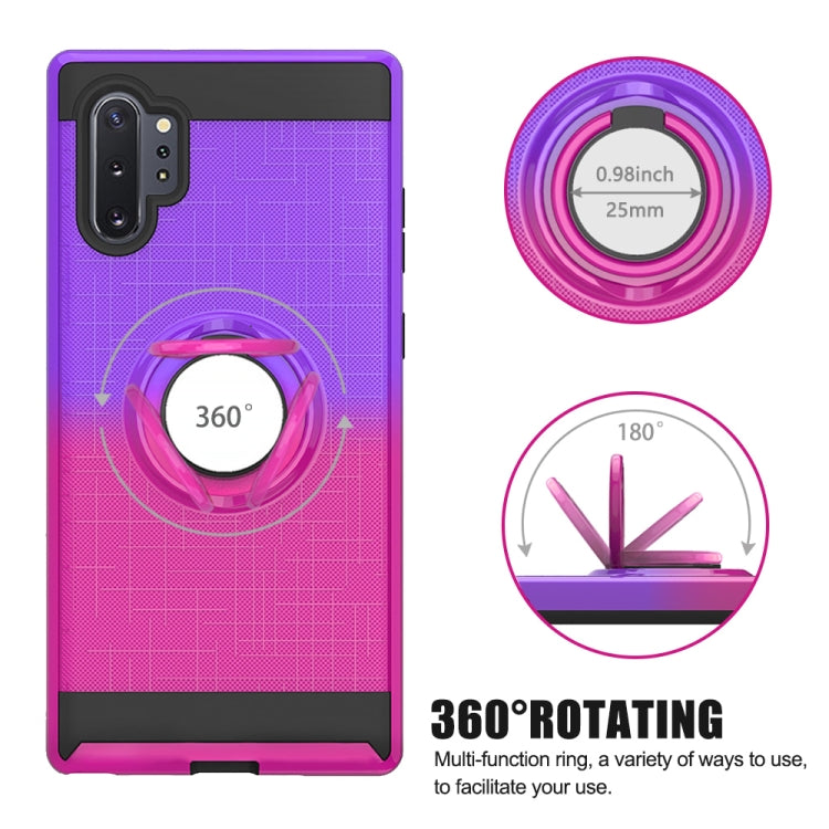 For Galaxy Note 10+ 2 In 1 PC + TPU Protective Case with 360 Degrees Rotate Ring Holder