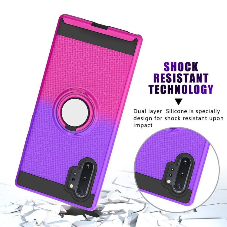For Galaxy Note 10+ 2 In 1 PC + TPU Protective Case with 360 Degrees Rotate Ring Holder