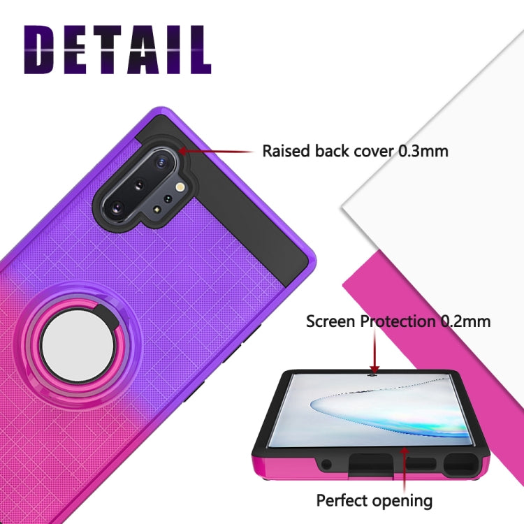 For Galaxy Note 10+ 2 In 1 PC + TPU Protective Case with 360 Degrees Rotate Ring Holder