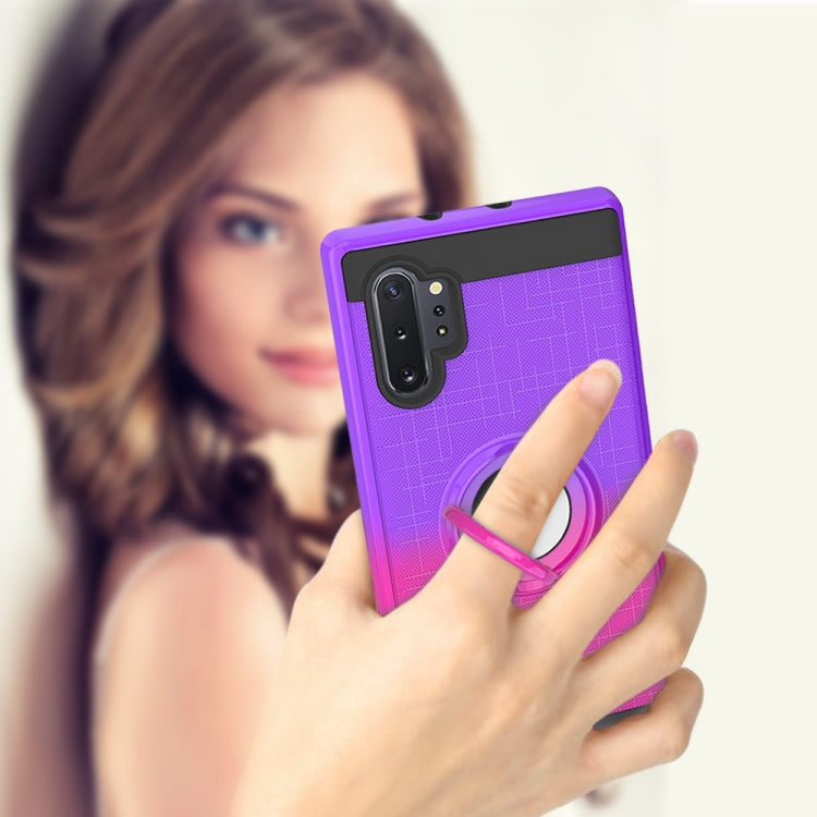 For Galaxy Note 10+ 2 In 1 PC + TPU Protective Case with 360 Degrees Rotate Ring Holder