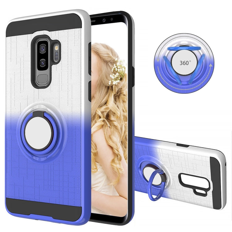 For Galaxy S9+ 2 In 1 PC + TPU Protective Case with 360 Degrees Rotate Ring Holder