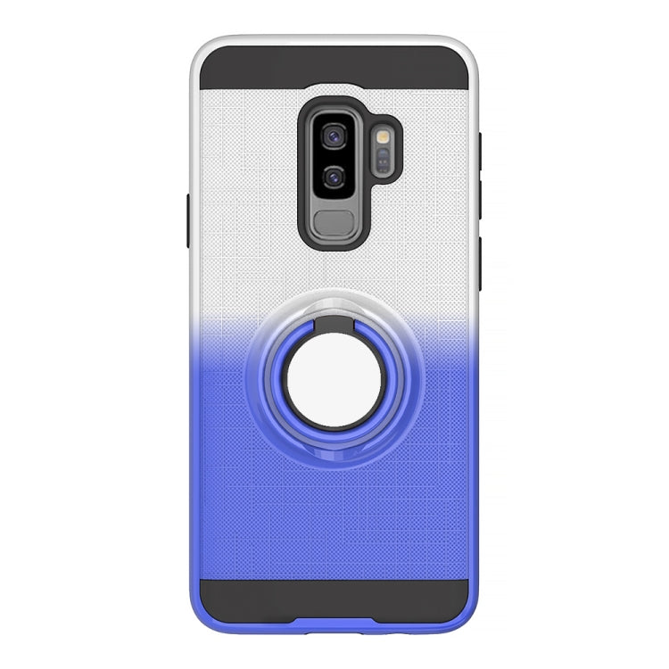 For Galaxy S9+ 2 In 1 PC + TPU Protective Case with 360 Degrees Rotate Ring Holder