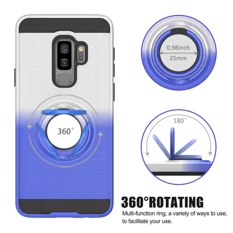 For Galaxy S9+ 2 In 1 PC + TPU Protective Case with 360 Degrees Rotate Ring Holder
