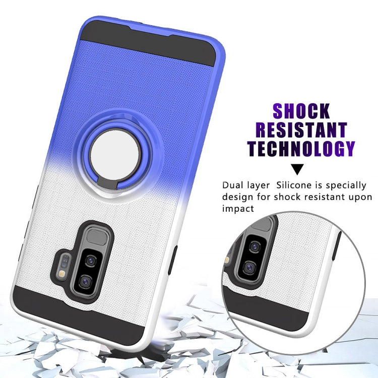 For Galaxy S9+ 2 In 1 PC + TPU Protective Case with 360 Degrees Rotate Ring Holder