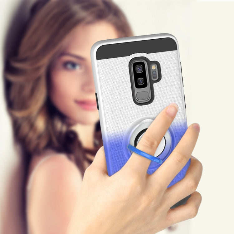 For Galaxy S9+ 2 In 1 PC + TPU Protective Case with 360 Degrees Rotate Ring Holder