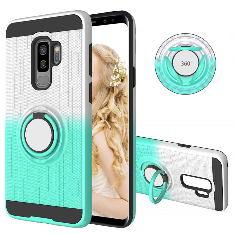 For Galaxy S9+ 2 In 1 PC + TPU Protective Case with 360 Degrees Rotate Ring Holder
